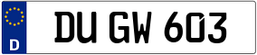 Trailer License Plate